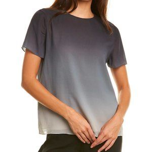 NWOT THEORY Ombré Silk Georgette Top Size S